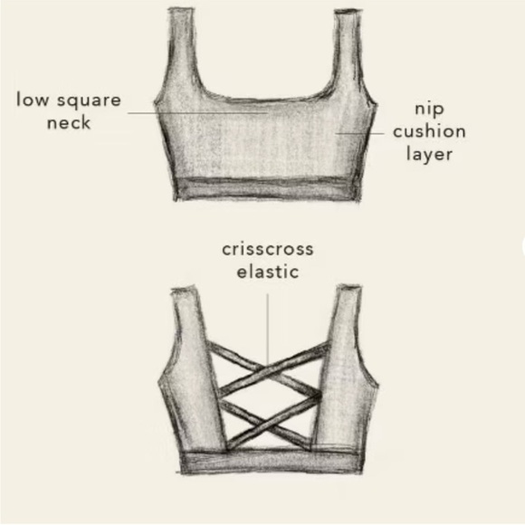 NWT BLOGILATES Women's Blue Crisscross Back Bra LARGE - Picture 5 of 6